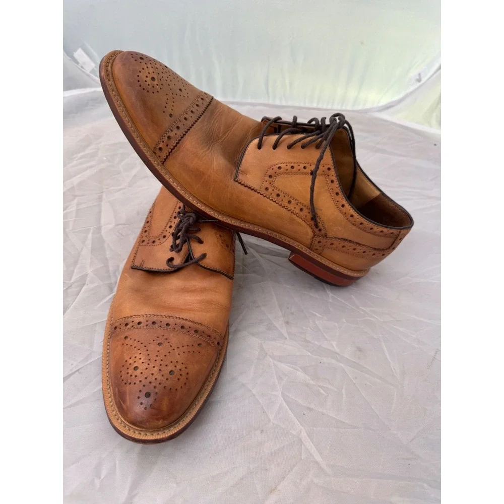 Mivano Italia Men's Size 12 Wingtip Oxford Lace up Dress shoe wingtip